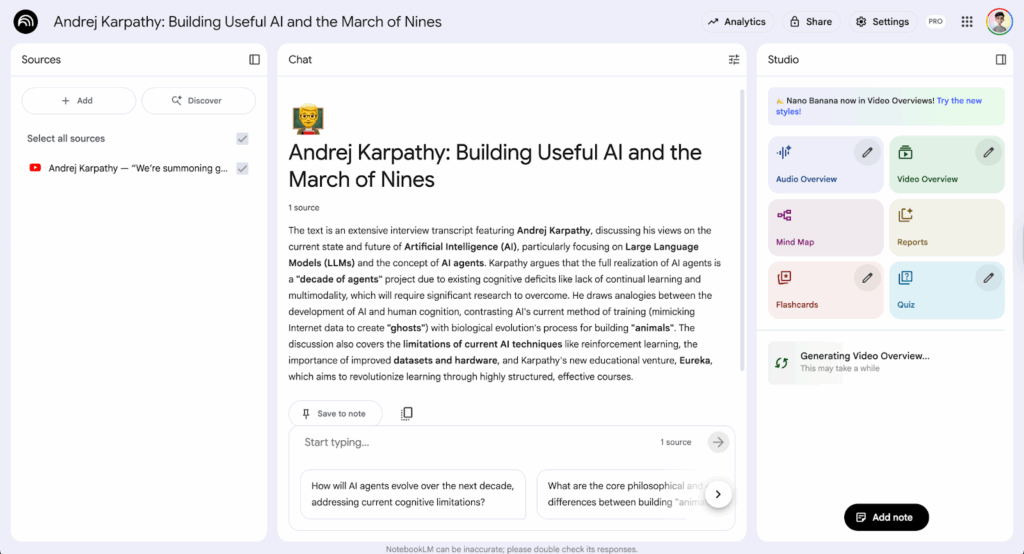 I Tested 4 AI Video Tools for Deep Learning, Here's the Unfiltered Truth 10 Google NotebookLM
