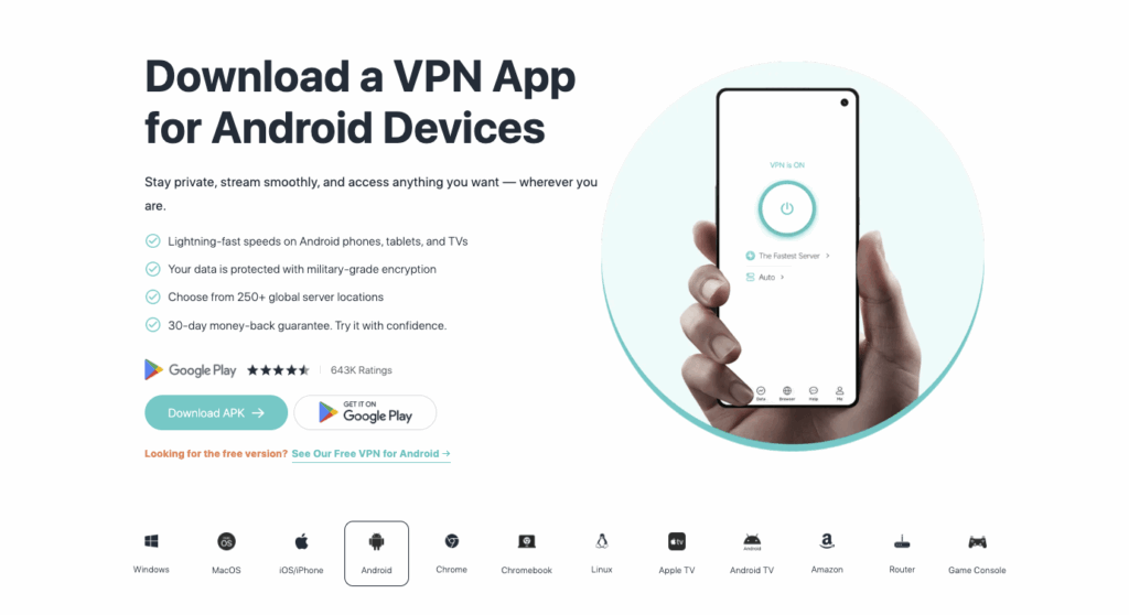 VPN app for Android